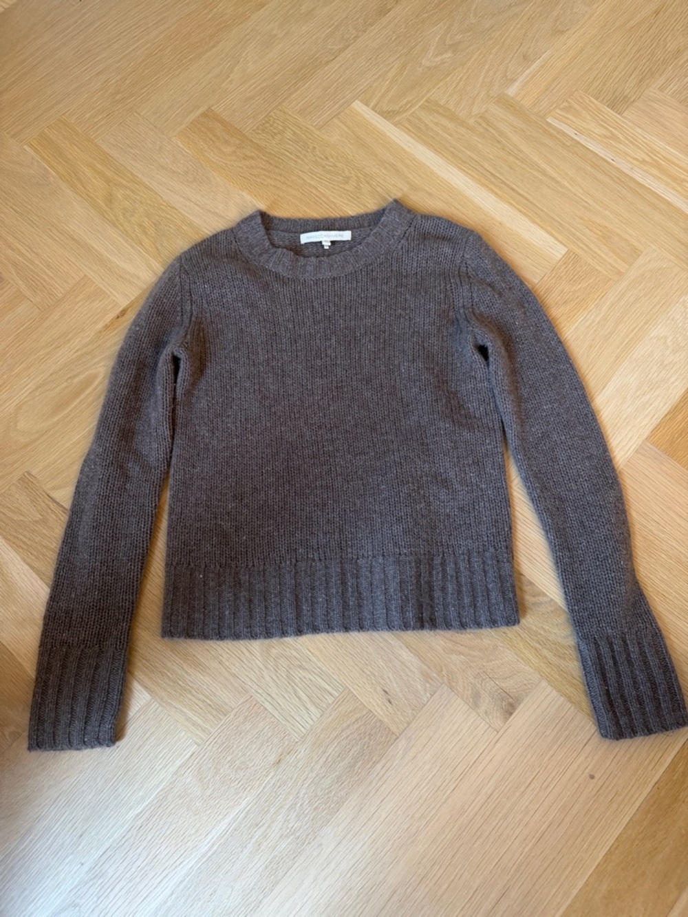 NakedCashmere Cool Brown Crewneck Sweater